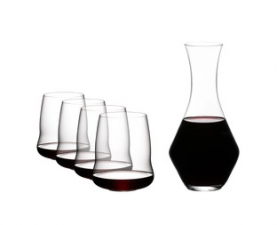 SL Riedel Stemless Wings + Karaf