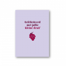 gefeliciteerd met jullie kleine druif